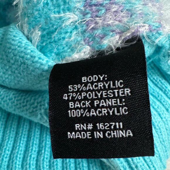 Ugly Christmas Sweater With Reindeer & Snowflake Design By 33 Degrees XL blue - Picture 12 of 14